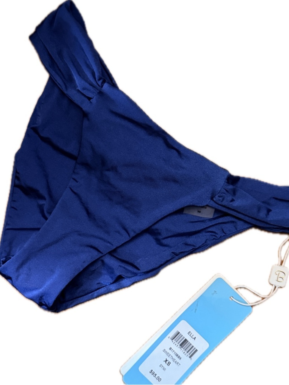 Beach Bunny Ella Sweetheart Blue Bikini Bottom nwt